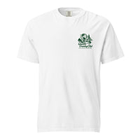 t-shirt with 'Queens Country Club' logo on the front and back. Queens Unisphere Golf Tee