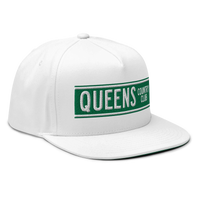 Queens CC Street Sign Flat Bill Cap – product view 4, Queens golf product by Queens Country Club