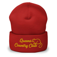 Queens Country Club with Squirrel Embroidery Cuffed Beanie — product image 5