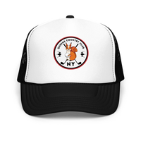 QCC Squirrel Print Foam Trucker Hat | Queens Country Club