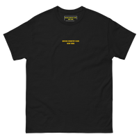 Queens Country Club T-shirt featuring minimalist front text 'Queens Country Club New York' and bold back graphic of NYC borough map with golf flags.…