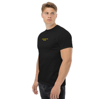 Queens Country Club T-shirt featuring minimalist front text 'Queens Country Club New York' and bold back graphic of NYC borough map with golf flags.…