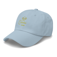 Light blue cap with 'Queens Open' logo | Queens Country Club