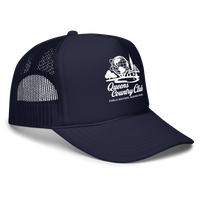 Queens Unisphere Golf Foam trucker hat – product view 4, Queens golf apparel by Queens Country Club