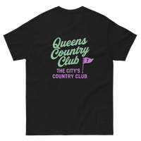 Queens CC “City’s Country Club” Tee – product view 6, Queens golf apparel by Queens Country Club