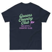Queens CC “City’s Country Club” Tee – product view 8, Queens golf apparel by Queens Country Club