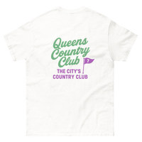 Queens CC “City’s Country Club” Tee – product view 28, Queens golf apparel by Queens Country Club