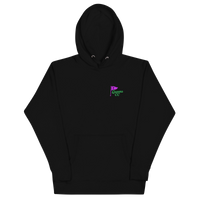 hoodie with QCC chest flag and bold back graphic. “The City’s Country Club” slogan repping NYC golf pride and everyday borough lifestyle. | Queens…