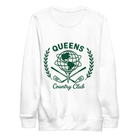 Queens Unisphere Golf Ball Tee Sweatshirts White Back | Queens Country Club