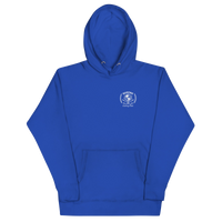 Queens Unisphere Golf Ball Tee Hoodie Royal Blue | Queens Country Club
