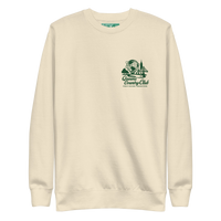 Queens Unisphere Golf Sweatshirt - light colors in Bone — front view | Queens Country Club