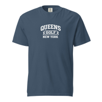 Queens Collegiate Golf Tee White — front view | Queens Country Club