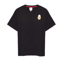 QCC T-shirt featuring squirrel and golf ball embroidery on chest