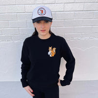 Men's Squirrel Logo Sweatshirts - Queens Country Club