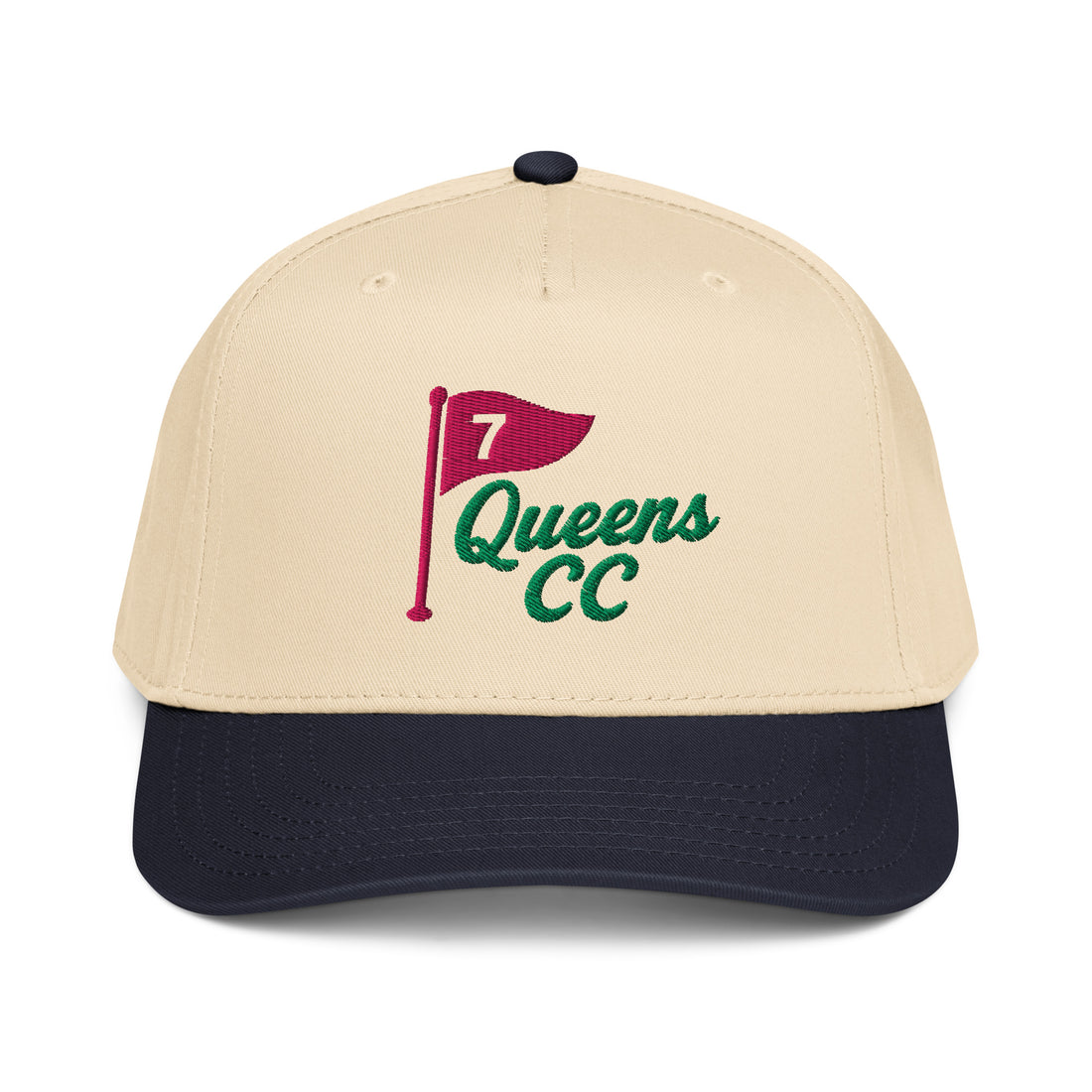 QCC NO. 7 Golf Cap in Navy Brim
