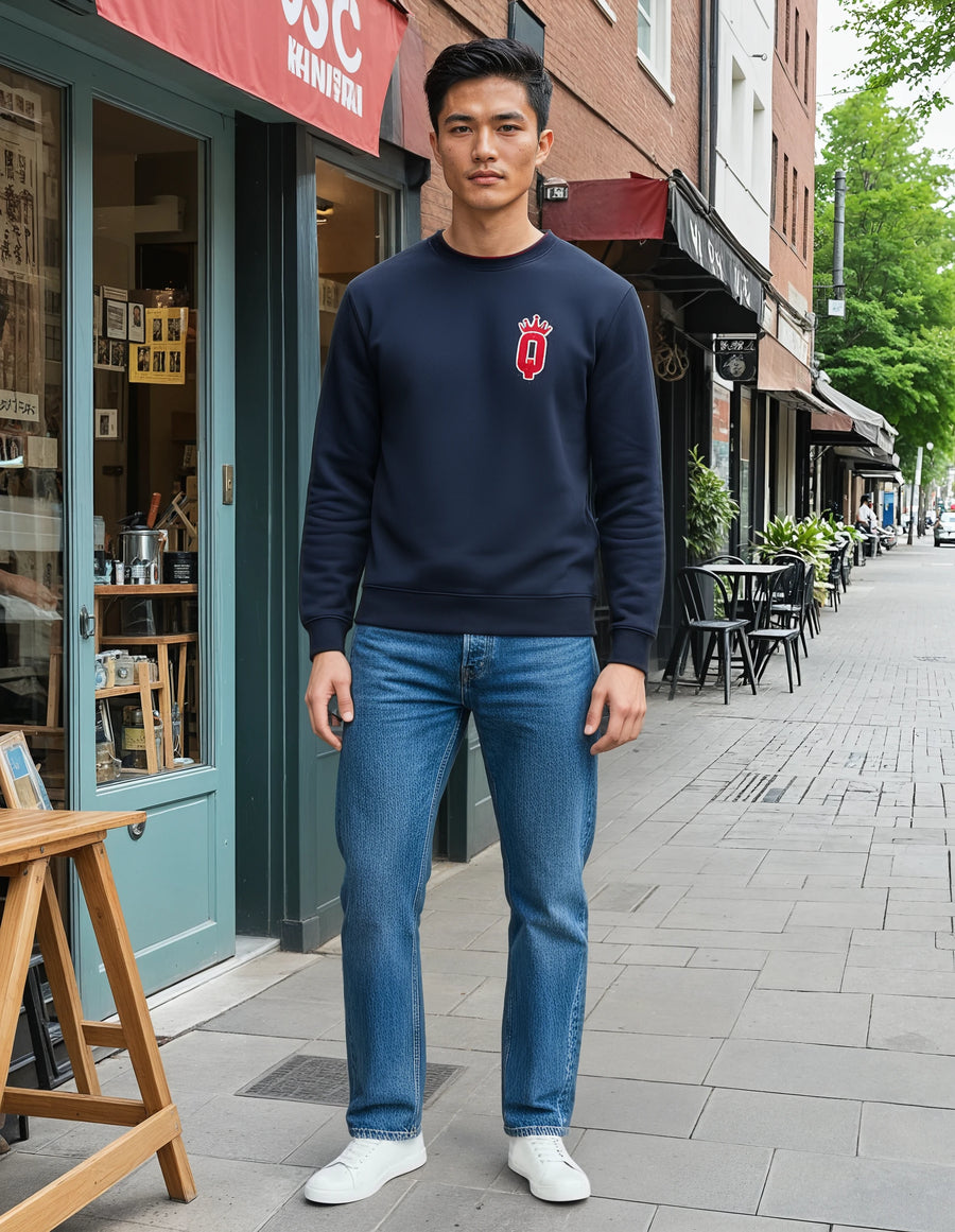 Men's Crown Q Logo Sweatshirts - Queens Country Club