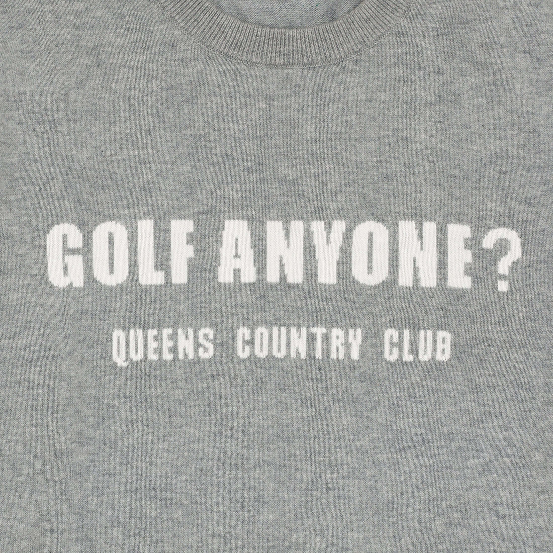 "Golf Anyone?" Sweater - Queens Country Club Chest Detail