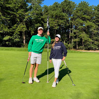 "Golf Anyone?" Sweater - Queens Country Club with Golf Couple