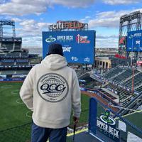 QCC Globe Hoodie at Citi Field