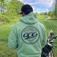 QCC Globe Hoodie at Douglaston Golf Course 