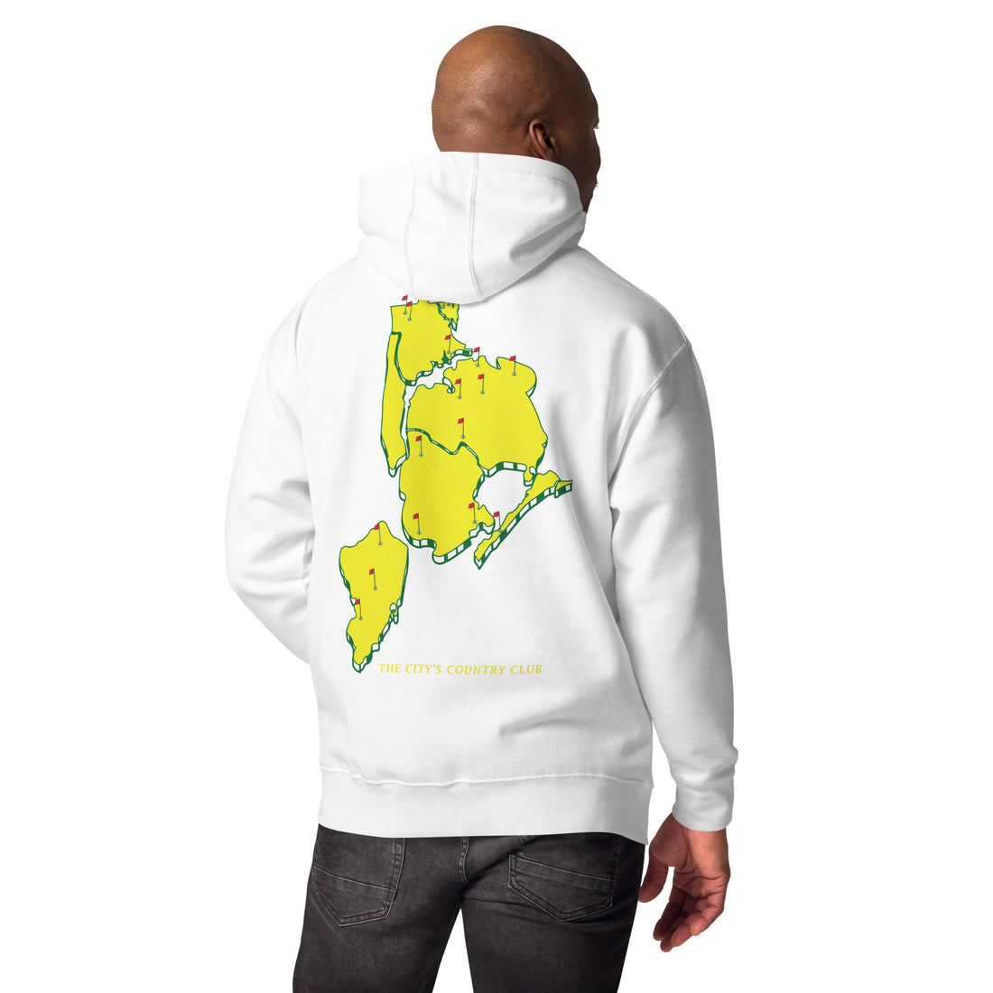 MASTERS Hoodie Grey & White - Order Online Now ! – Queens Country Club