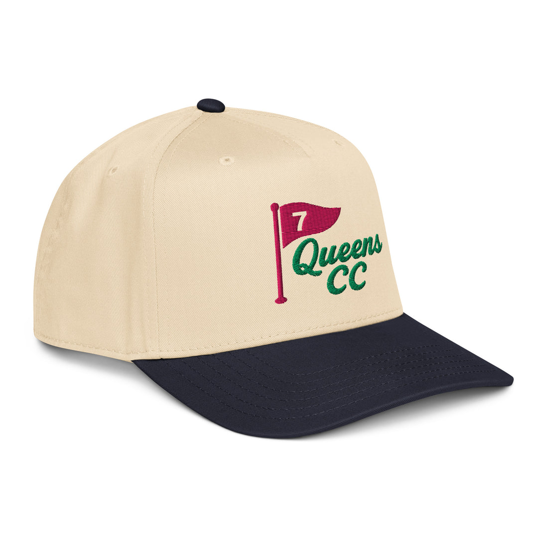 QCC NO. 7 Golf Cap in Navy Brim 