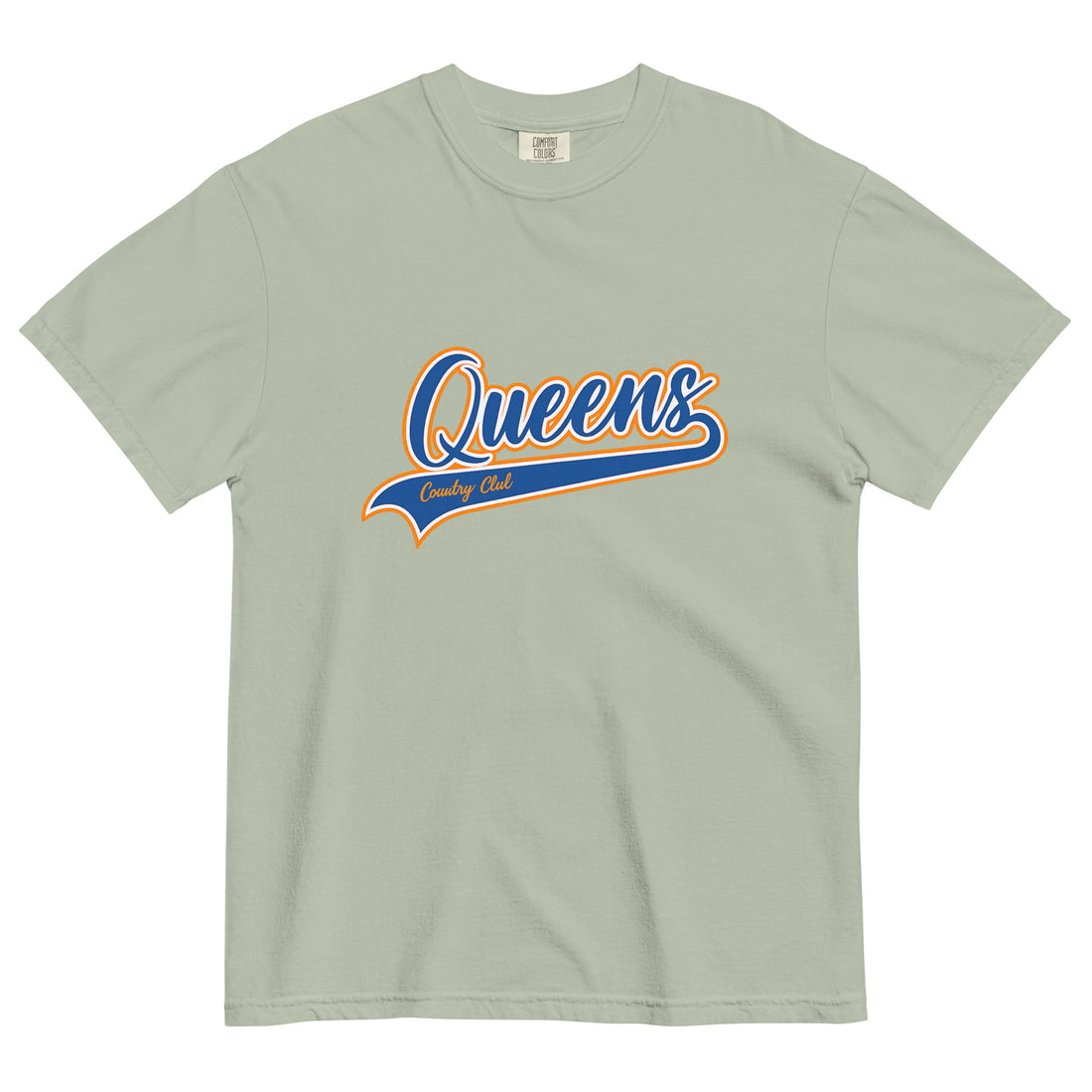 Bay Queens Country Club T-shirt featuring vintage Queens script logo on the chest 