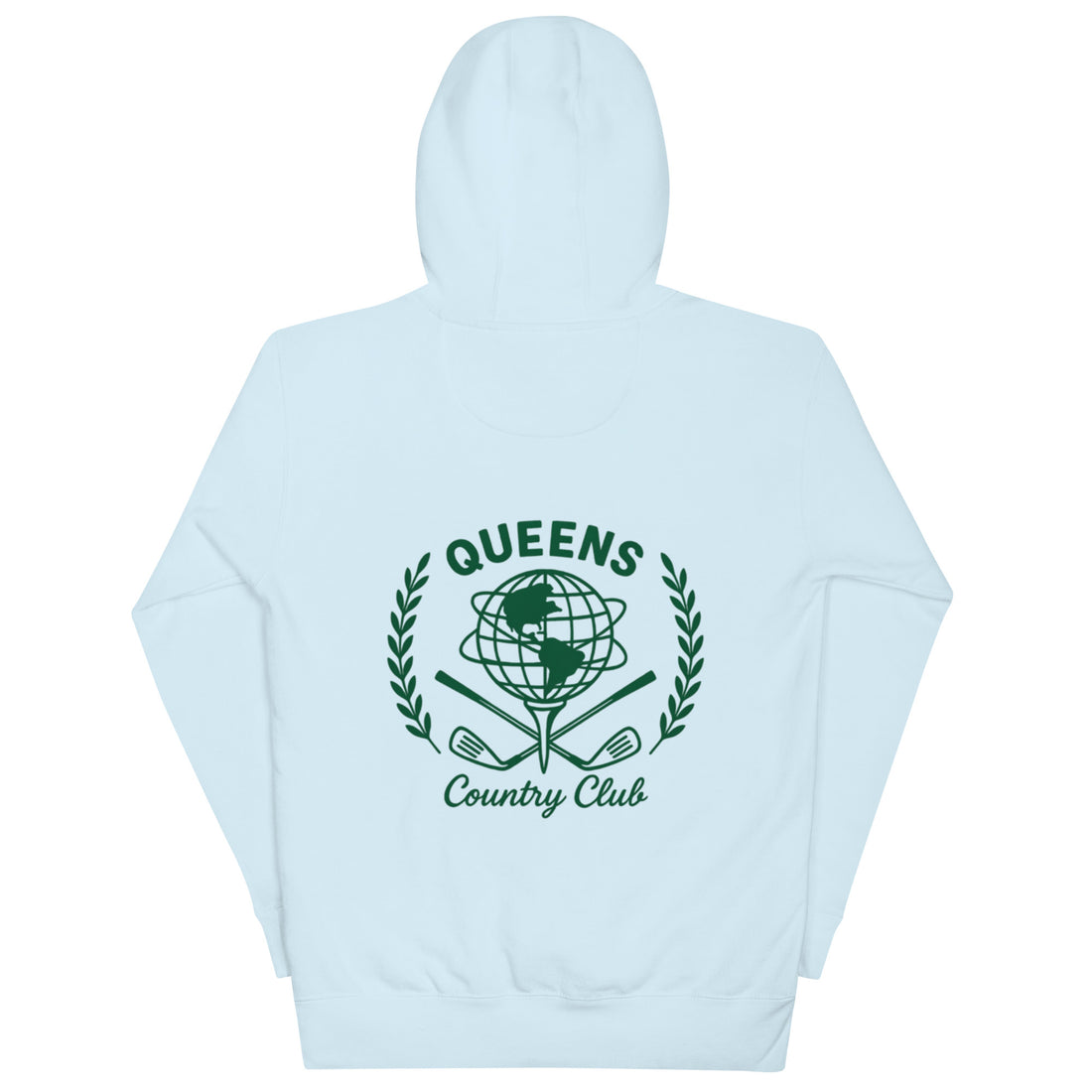   Queens UNISPHERE GOLF BALL LOGO HOODIE BONE COLOR