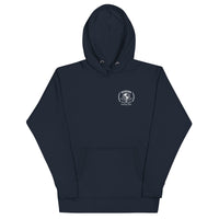   Queens Unisphere Golf Ball Tee Hoodie Navy