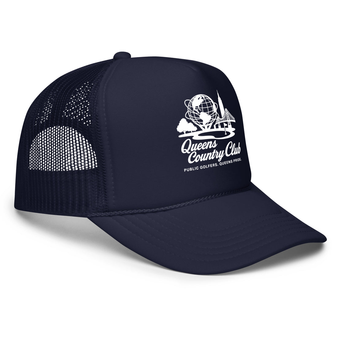  Queens Unisphere Golf Foam trucker hat