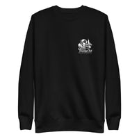Black sweatshirt with a white logo on the chest Queens Unisphere Golf Sweatshirt