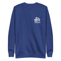 Blue sweatshirt with a white logo Queens Unisphere Golf Sweatshirt