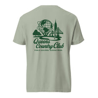  t-shirt with 'Queens Country Club' logo on the front and back. Queens Unisphere Golf Tee 