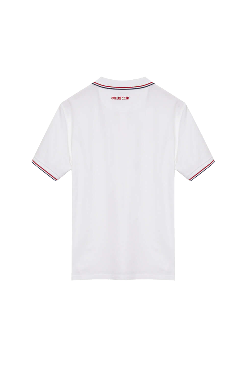 Men's Squirrel Logo Polo Shirts – back view, Queens golf apparel by Queens Country Club