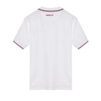 Men's Squirrel Logo Polo Shirts – back view, Queens golf apparel by Queens Country Club