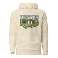 Bone Queens Muni Vista Vintage Hoodie with a retro Queens municipal-golf graphic, front view