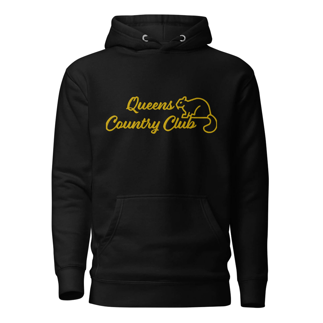 Men's Queens Country Club Embroidery Hoodie — product image 3