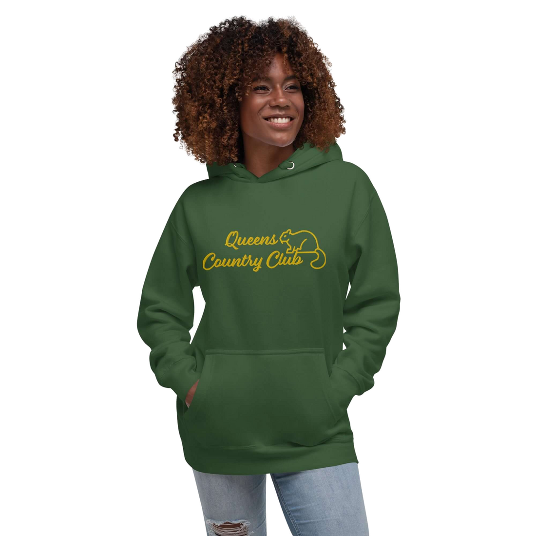 Men's Queens Country Club Embroidery Hoodie — product image 8