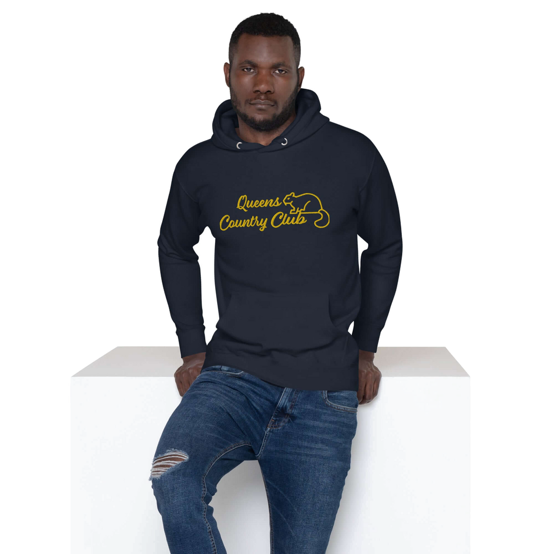 Men's Queens Country Club Embroidery Hoodie — product image 12