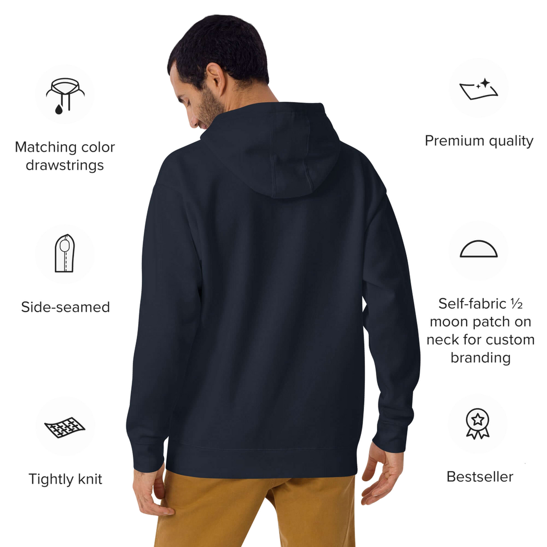 Men's Queens Country Club Embroidery Hoodie — product image 14