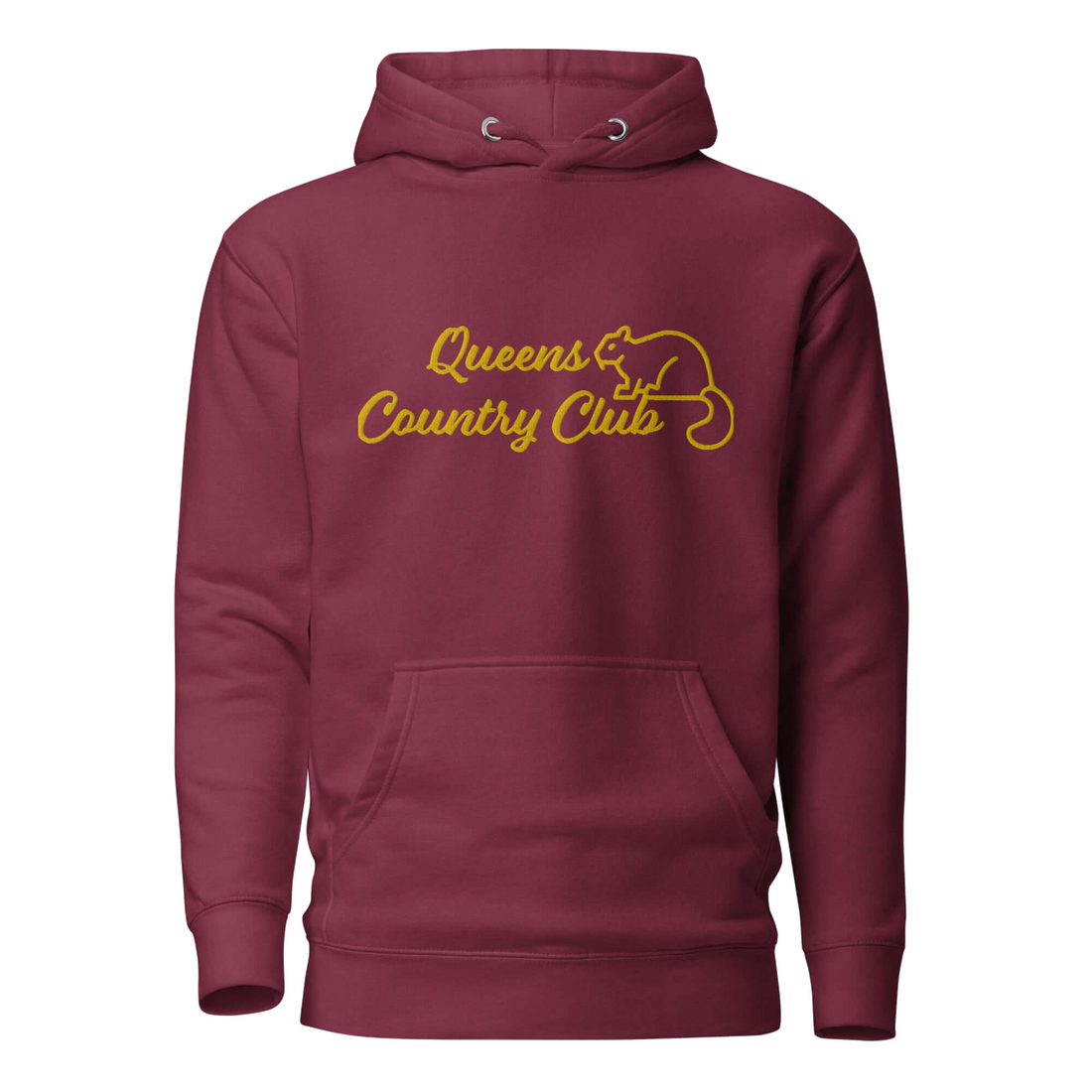 Men's Queens Country Club Embroidery Hoodie — product image 2