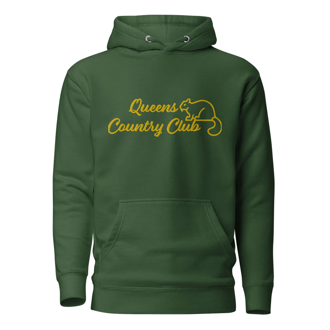 Men's Queens Country Club Embroidery Hoodie — product image 1