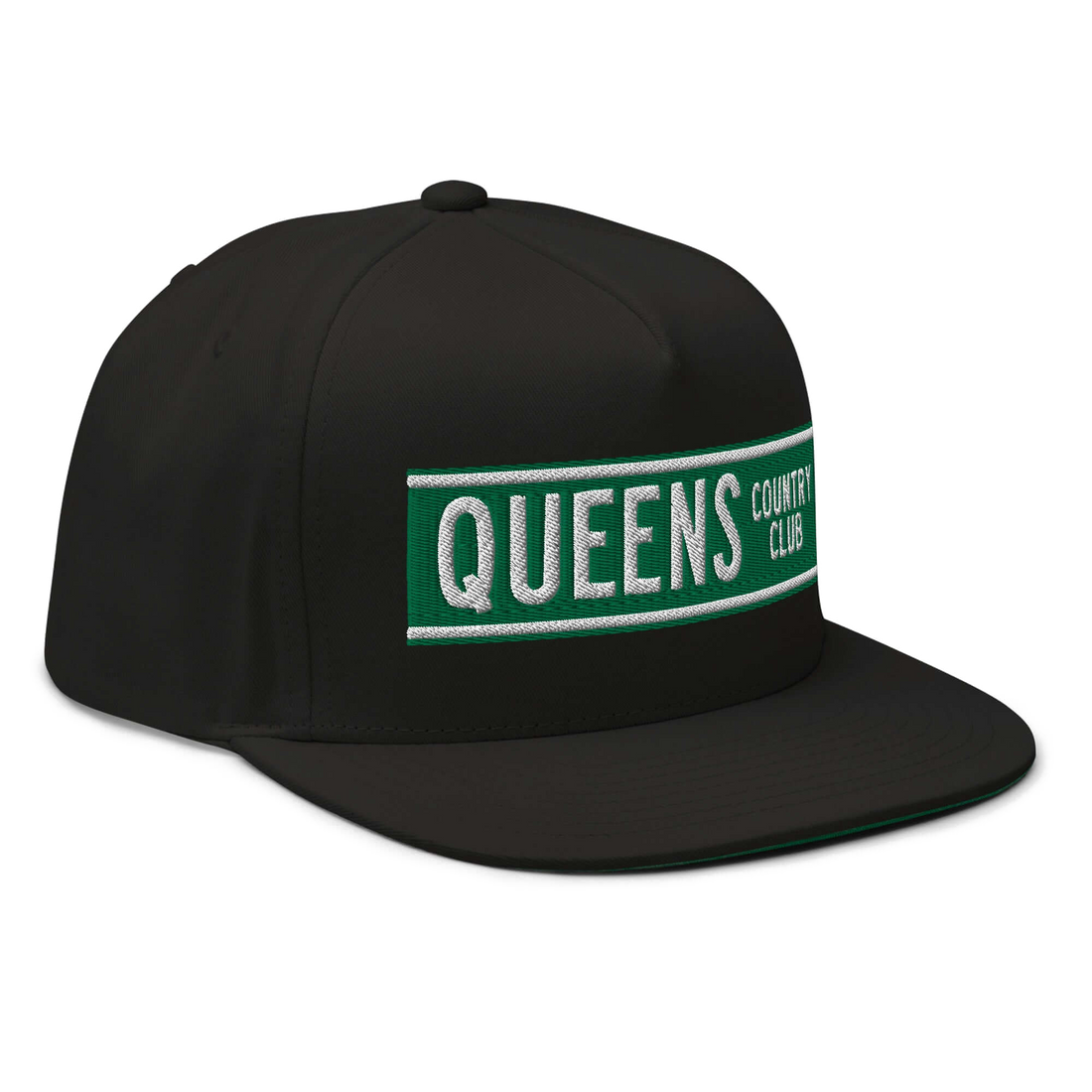 Queens CC Street Sign Flat Bill Cap – product view 2, Queens golf product by Queens Country Club