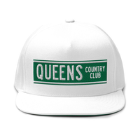 Queens CC Street Sign Flat Bill Cap – product view 3, Queens golf product by Queens Country Club