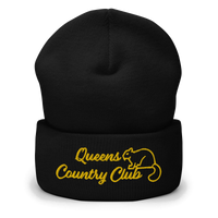 Queens Country Club with Squirrel Embroidery Cuffed Beanie — product image 3