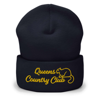 Queens Country Club with Squirrel Embroidery Cuffed Beanie — product image 2