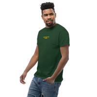 Queens Country Club T-shirt featuring minimalist front text 'Queens Country Club New York' and bold back graphic of NYC borough map with golf flags.…