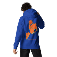 hoodie with green 'Queens Country Club New York' text on front Minimalist NYC golf streetwear inspired by borough pride and classic athletic…