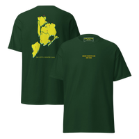NYC Masters Cotton Tee Green & Black - Queens Country Club. Queens Country Club T-shirt featuring minimalist front text 'Queens Country Club New York'…