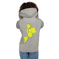 hoodie with green 'Queens Country Club New York' text on front Minimalist NYC golf streetwear inspired by borough pride and classic athletic…